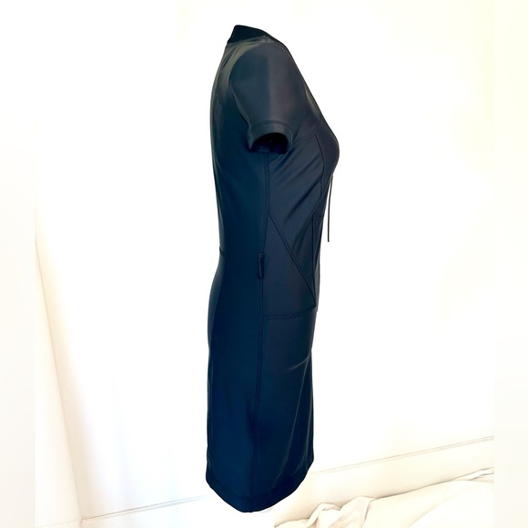 Authentic Gucci Black Neoprene Zipper Front Dress - Picture 7 of 17